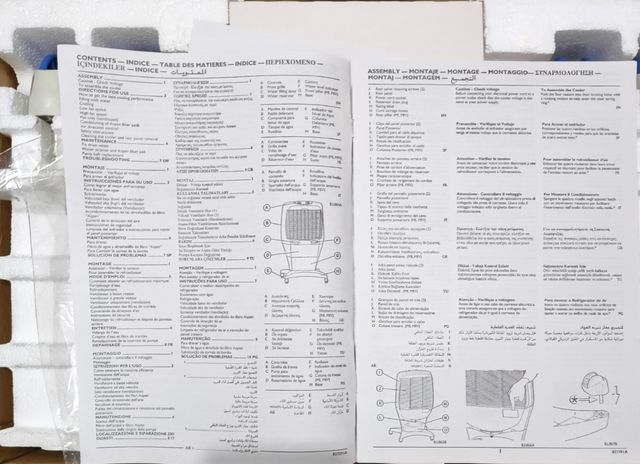 Acondicionador de aire sin estrenar.