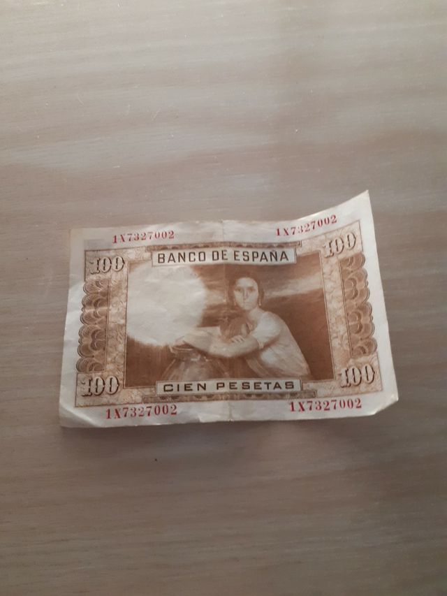 Billete de 100 pts de 1953