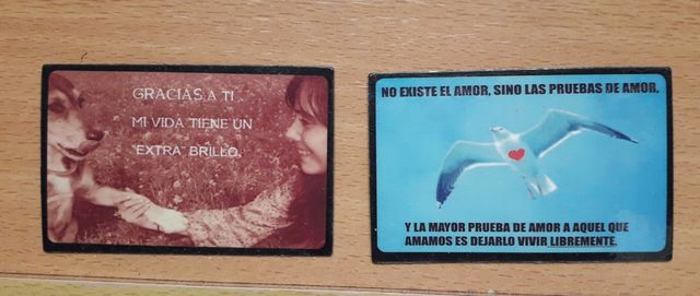 Magneti da frigorifero con messaggio