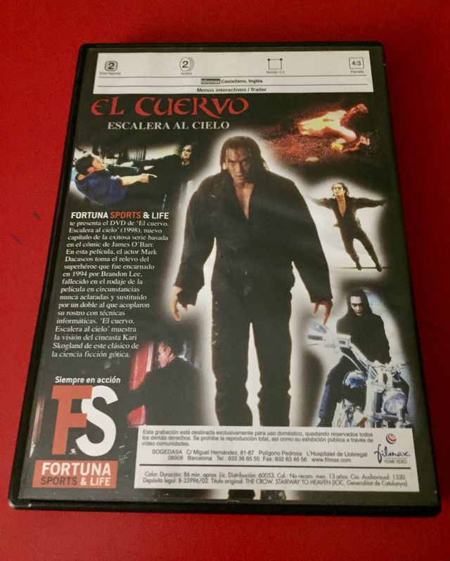 Película Dvd EL CUERVO - Escalera al cielo