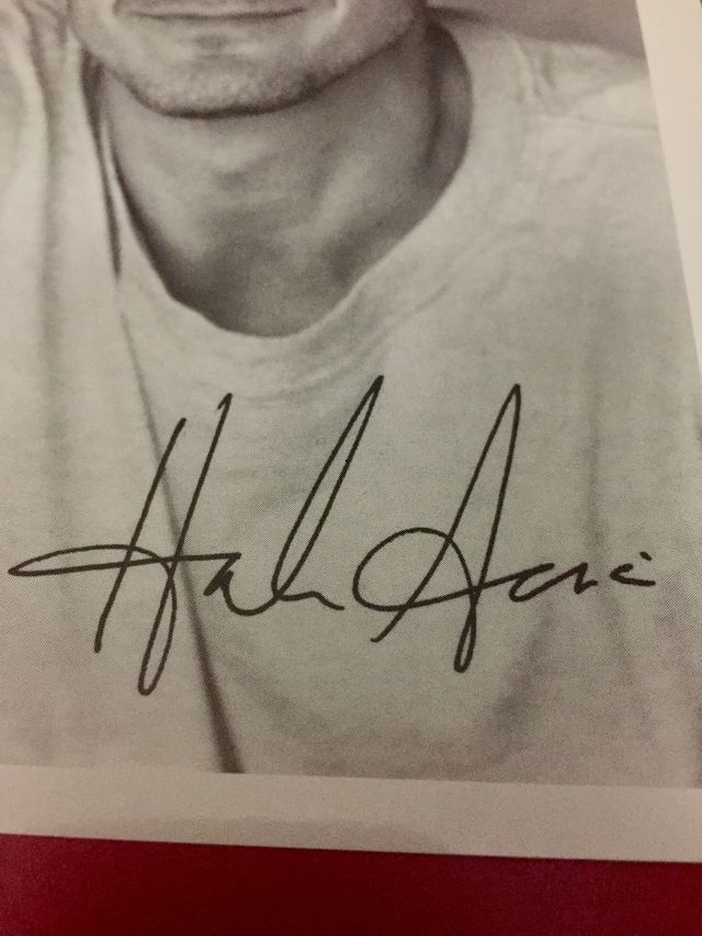 Foto oficial con autógrafo de HANK AZARIA (2001)