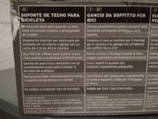 Soporte de techo para bicicleta POWEFIX