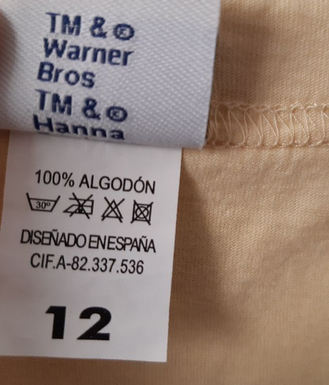 NOVA! Camiseta Warner Bros.Talla 12.