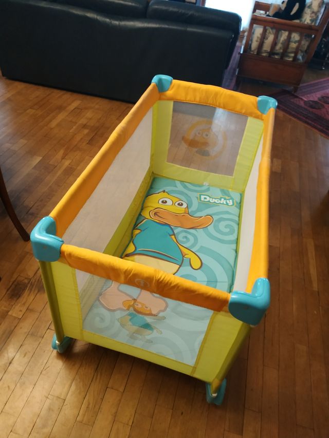 cuna viaje + colchon