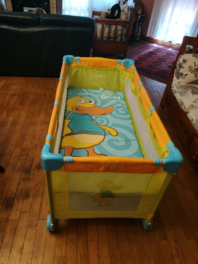 cuna viaje + colchon