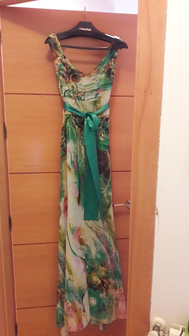 vestido largo fiesta.  talla XL