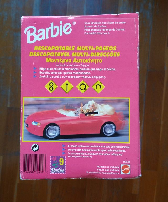 Coche Barbie NUEVO años 90