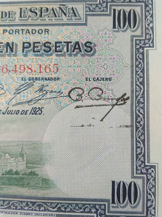 100 pesetas 1925