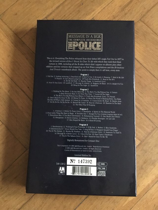 The Police  " MESSAGE IN A BOX"