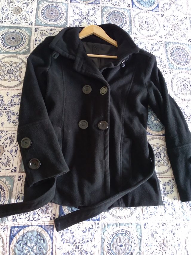 Chaquetón de paño negro