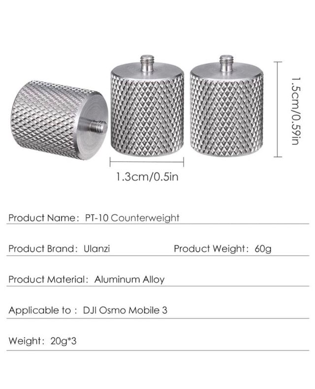 Contrapeso Equilibrio Soporte dji OSMO Mobile 3