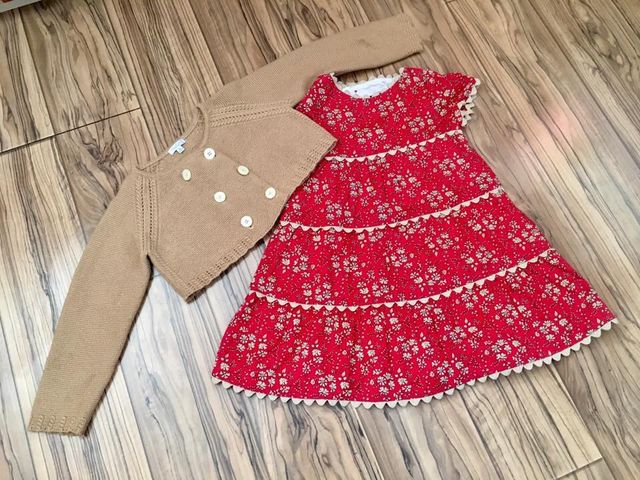 Conjunto vestido Trasluz T4años con chaqueta
