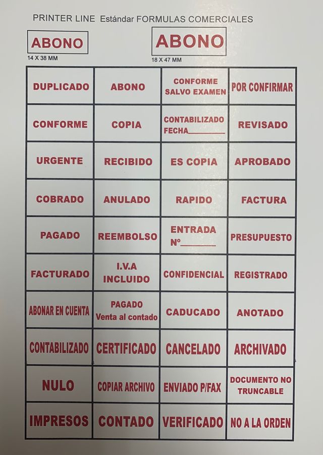 Todo tipo de sellos automáticos personalizados