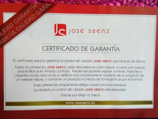 Zapato de piel  de marca  JOSE SAENZ