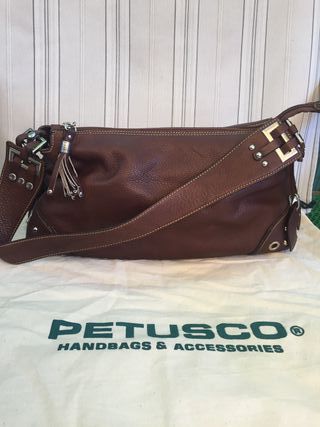 Bolso PETUSCO original de piel de segunda mano por 50 EUR en Guadalajara en  WALLAPOP