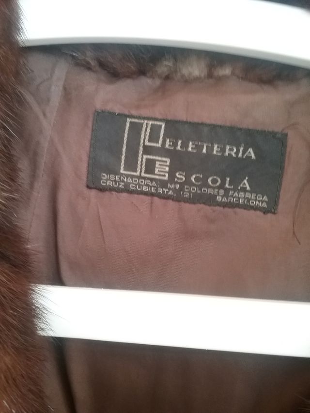 abrigo corto piel talla l/xl,hay medidas