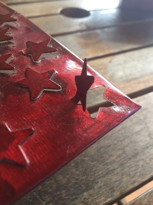 2 Veleros de metal rojo