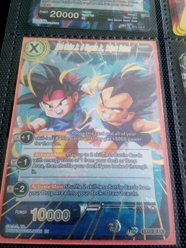 Dragon Ball super Tcg-Goku & Vegeta Jr.(foil)