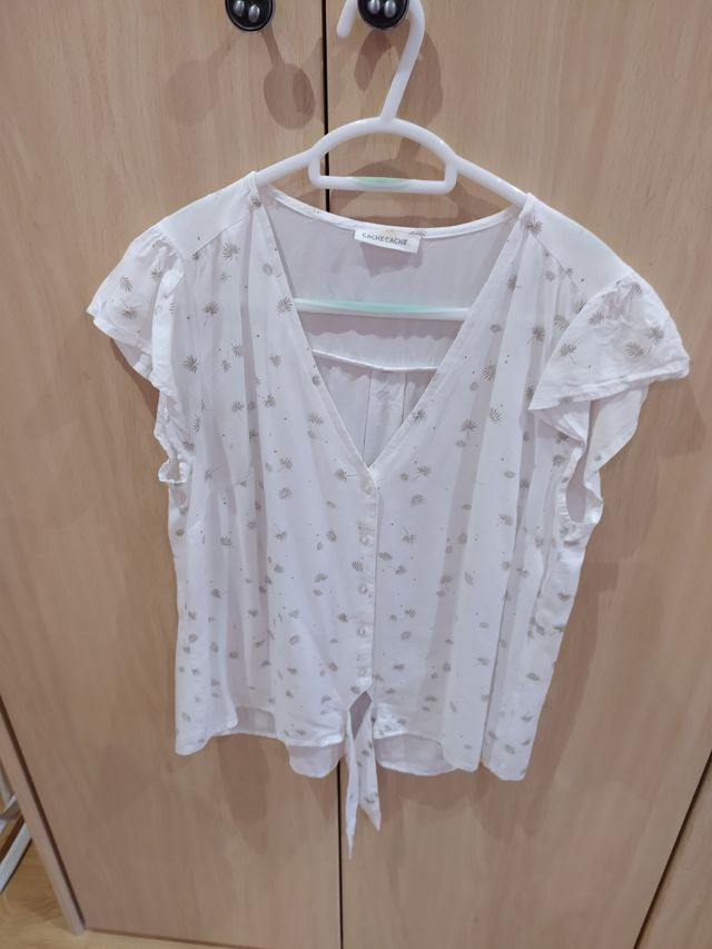 camiseta blanca raso caché cache