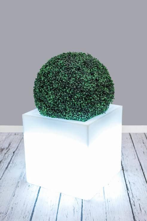 Maceteros en polietileno con iluminacion