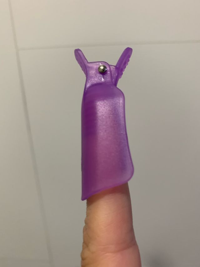 Pinzas para quitar esmalte de uñas permanentes