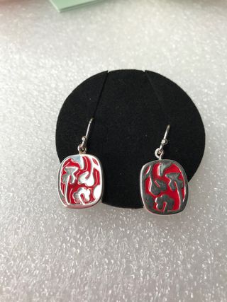 PENDIENTES TOUS PLATA/ROJO NUEVOS