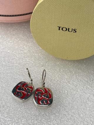 PENDIENTES TOUS PLATA/ROJO NUEVOS