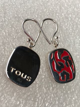 PENDIENTES TOUS PLATA/ROJO NUEVOS