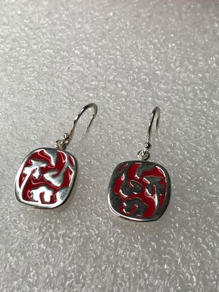 PENDIENTES TOUS PLATA/ROJO NUEVOS