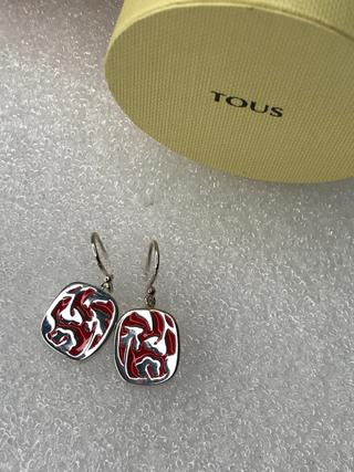 PENDIENTES TOUS PLATA/ROJO NUEVOS