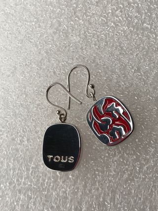 PENDIENTES TOUS PLATA/ROJO NUEVOS