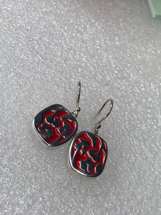 PENDIENTES TOUS PLATA/ROJO NUEVOS