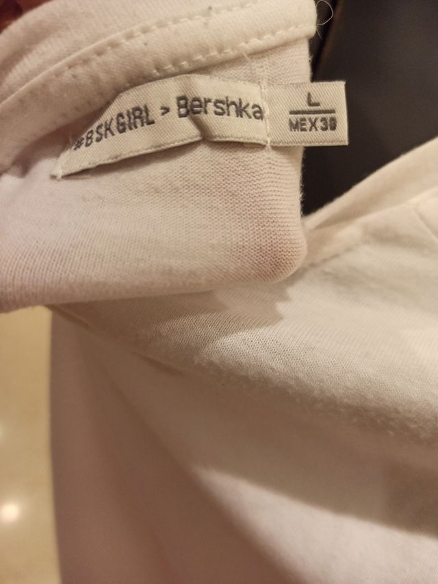 Camiseta algodón puntilla talla L