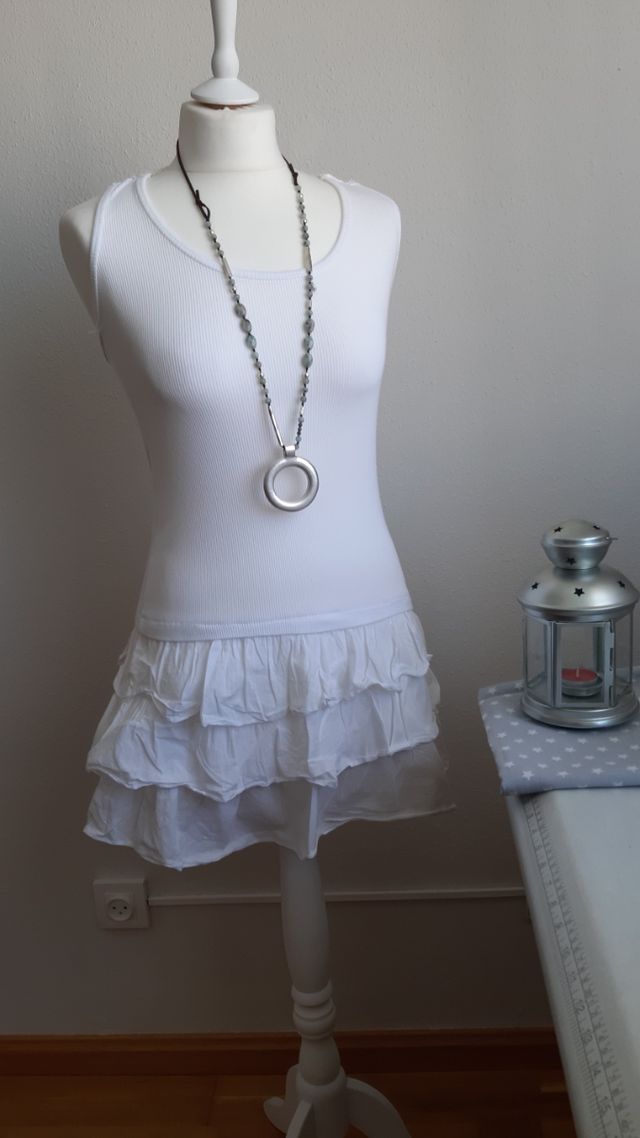 Vestido ibicenco blanco