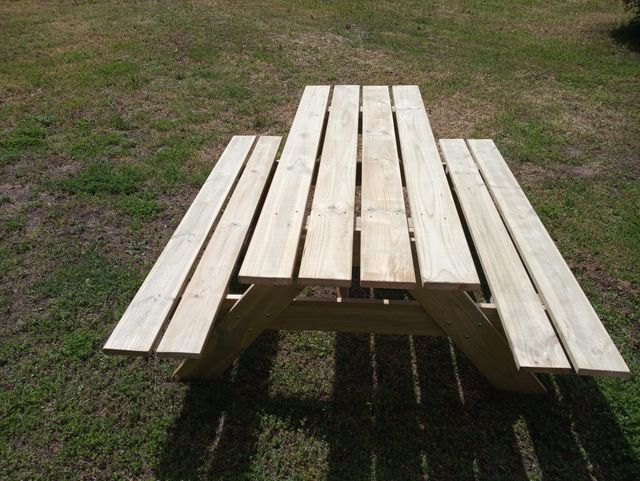 MESA DE PICNIC 180X154X73 cm MONTADA