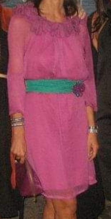 Vestido gasa buganvilla