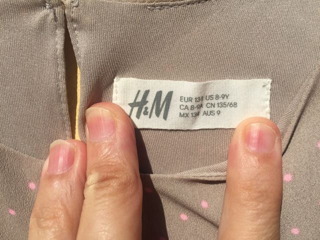 Vestido niña H&M talla 8-9