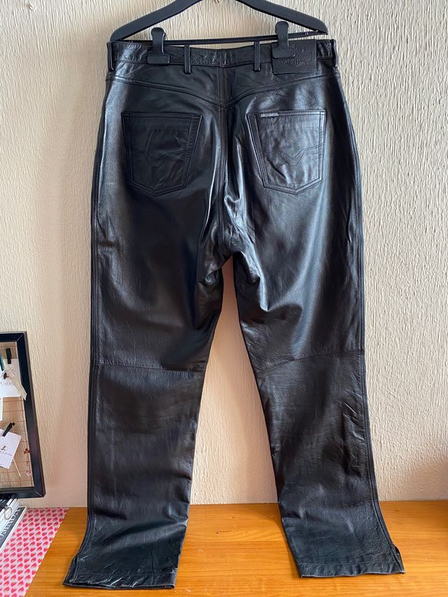 Pantalón cuero negro - Harley Davidson