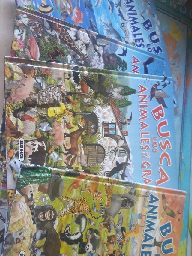 Busca los animales en..... 9 libros