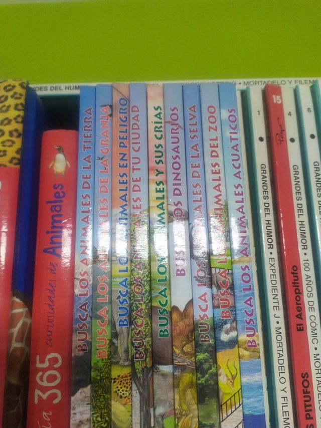 Busca los animales en..... 9 libros