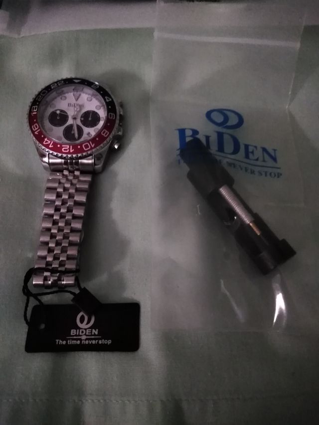Sin estrenar, reloj de caballero, correa de acero