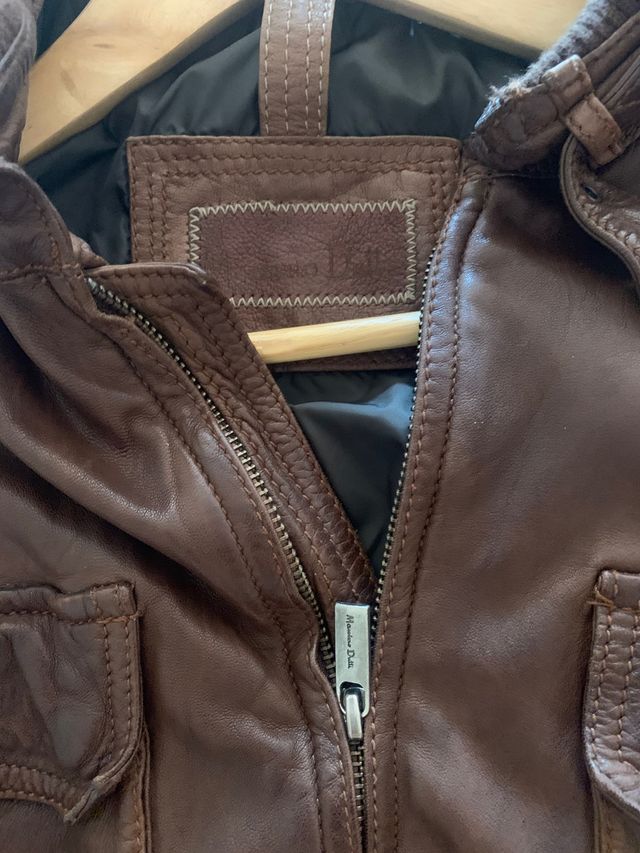 Chaqueta de piel Massimo Dutti