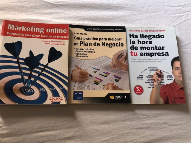 Lote 3 libros empresa/negocio