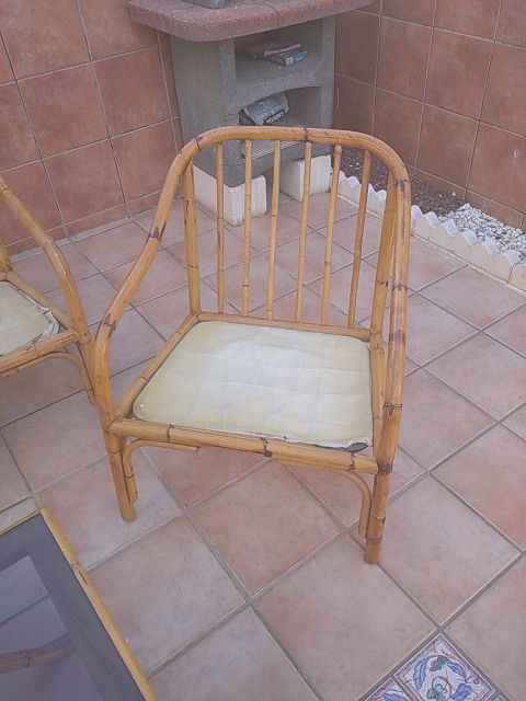 Juego de sillones de bambú