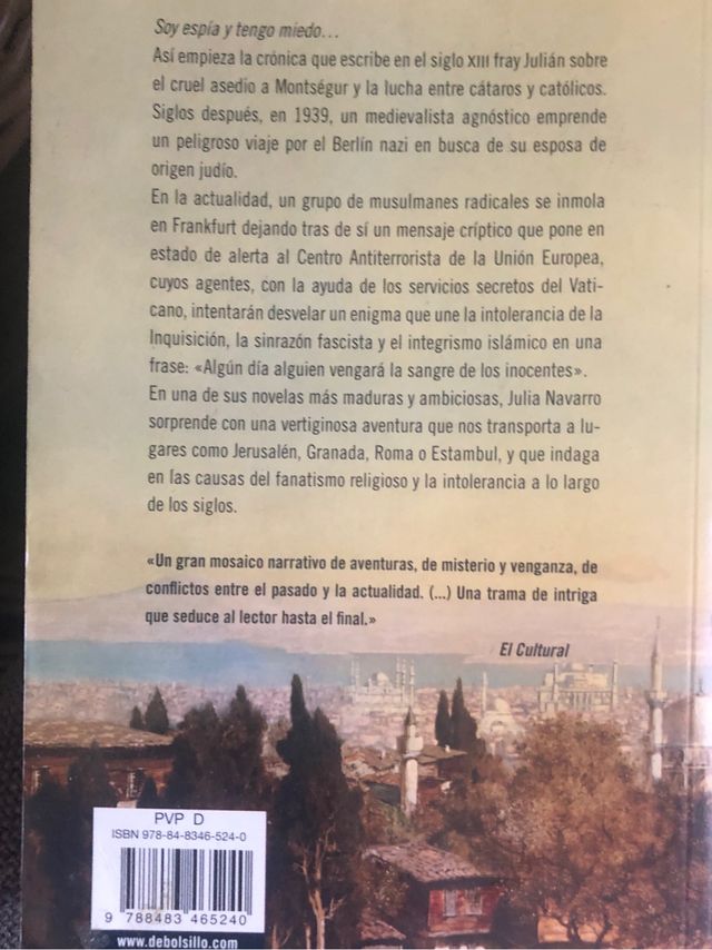 "La sangre de los inocentes ", Julia Navarro.