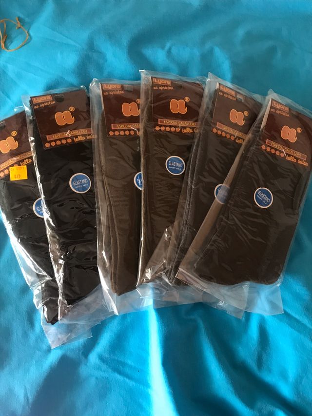 Calcetines caballero a estrenar. Precio de la unid