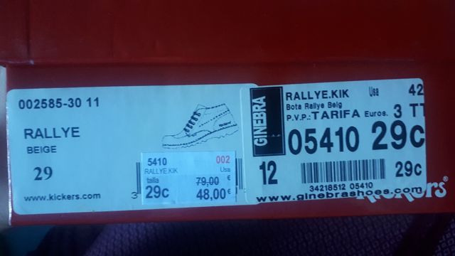 botas/ zapatos nuevos