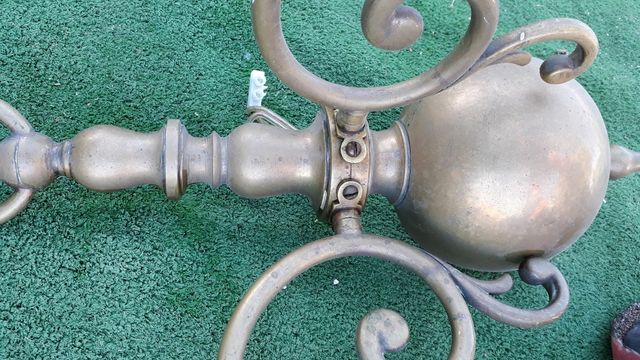 Aplique de pared antiguo 2 brazos