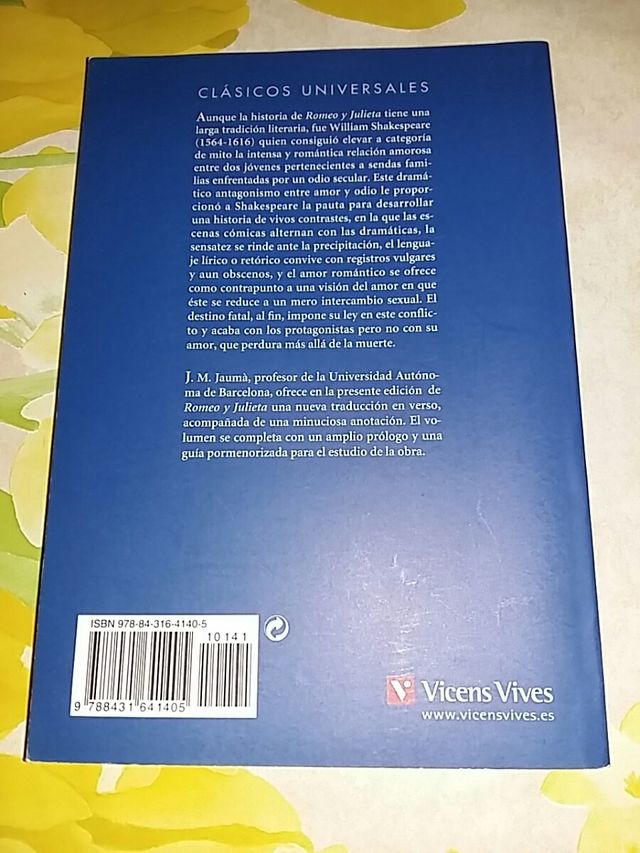 Libro Romeo y Julieta