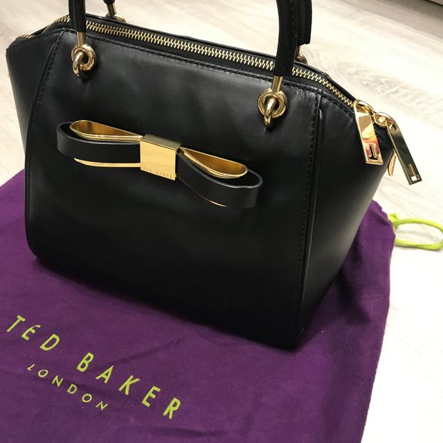 Bolso negro de piel Ted Baker